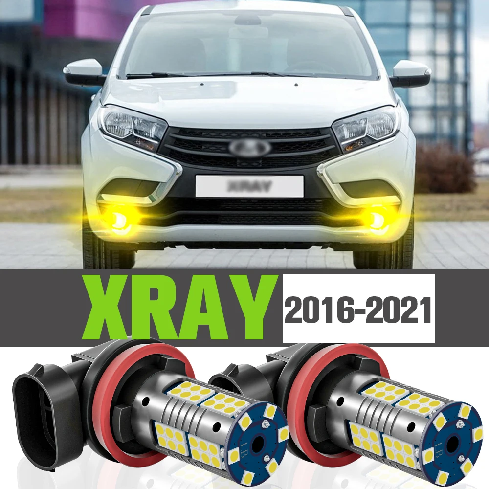 

2x LED Fog Light Accessories Lamp For Lada XRAY 2016-2021 2017 2018 2019 2020
