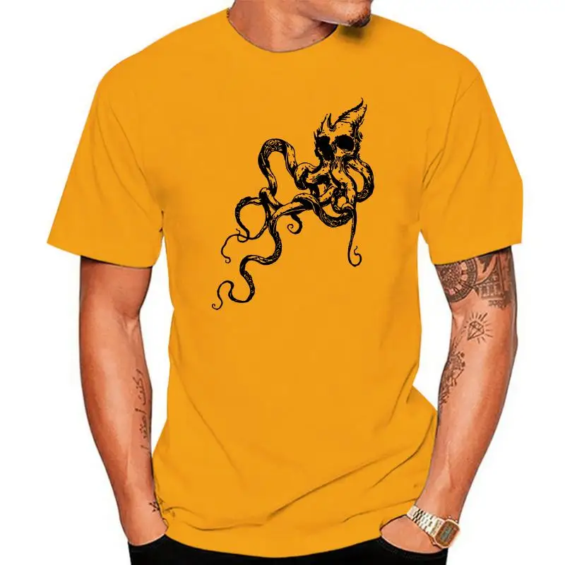 

Kraken Skull T Shirt Blackbeard Pirate Leviathan Tiamat Sailors Diver Tattoo Tee 2022 Summer Style Fashion Men T Shirt