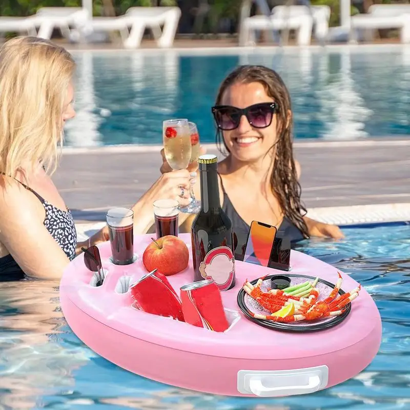 Плавающий держатель для напитков бассейна плавающий еды и поднос поплавки