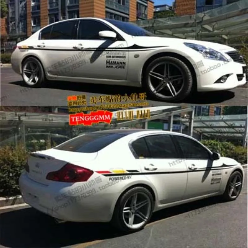 

Автомобильная наклейка для Infiniti G25, Внешнее украшение кузова автомобиля, персонализированная Спортивная модная наклейка, пленка