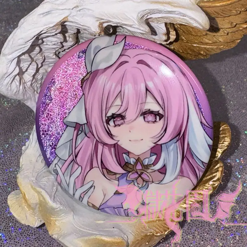Аниме Honkai Impact 3rd оригинал эго Элисия веер работает прозрачная карта фотография