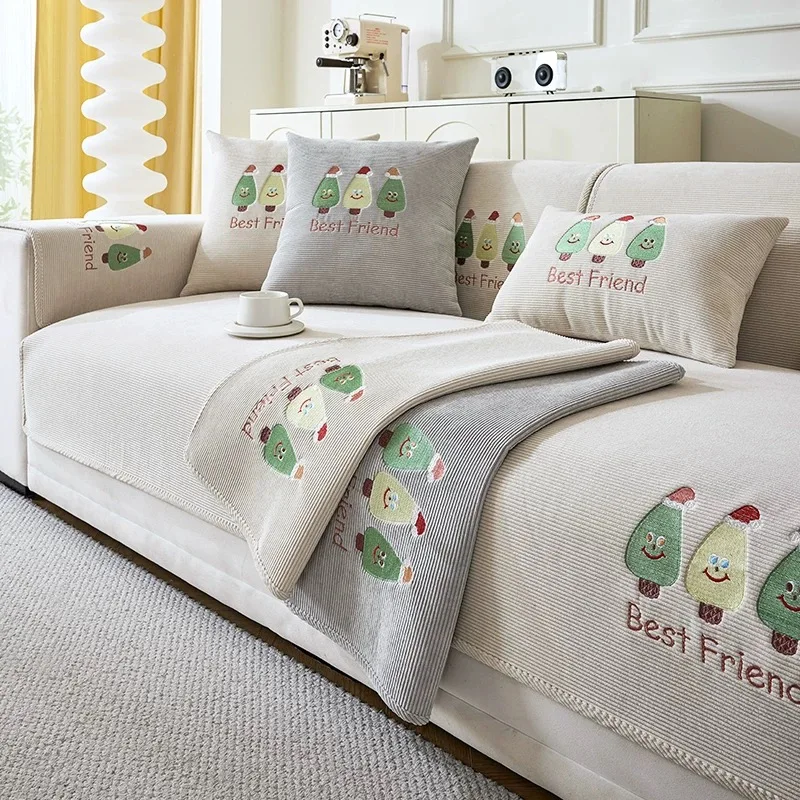 2024 зимняя домашняя нескользящая рождественская елка диванная подушка чехлы для