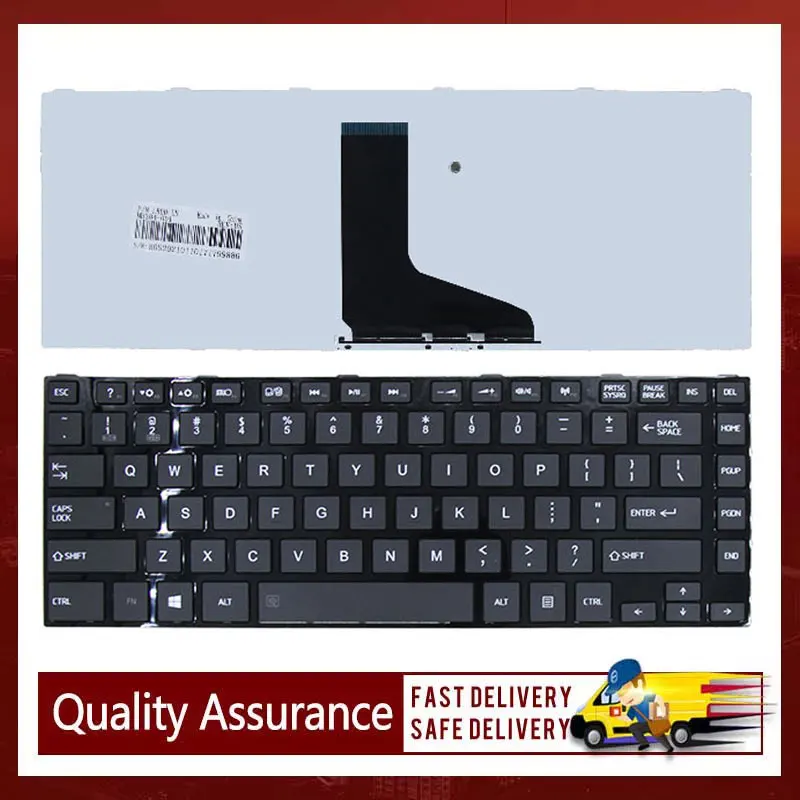 Tastiera Completa Per Notebook Toshiba Satellite Serie L800, L805, L830, L835, L840, L845. Layout Spagnolo (teclado), Colore Nero. Nuova, Mai Usata.