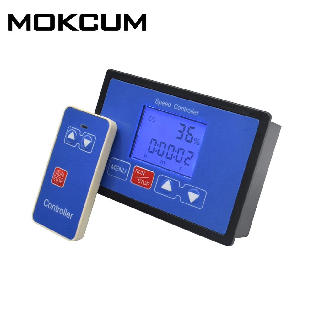 

DC 6.5-55V Intelligent LCD Remote Controller Governor Digital Tachometer Full Auto 0-100% 30A Speed Limiter Smart Multi Mode