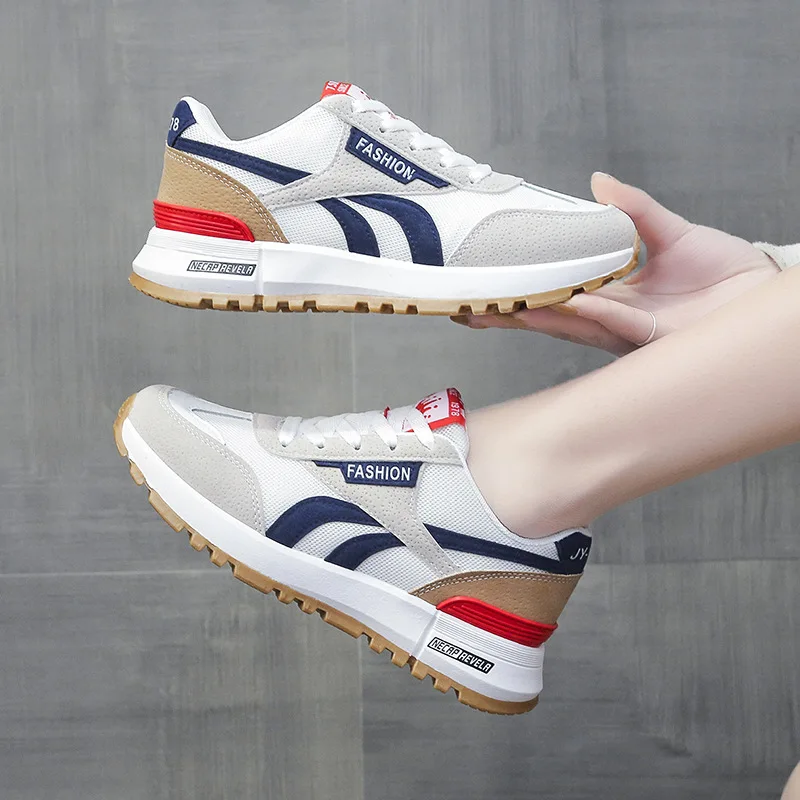 

Autumn Fashion Couple Sneakers 2022 New Women Shoes Casual Flat Korean Sport Breathable Running Shoes Zapatillas Mujer Size 44