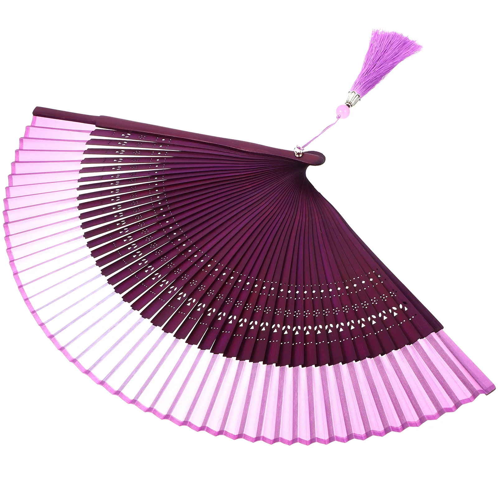 

Hand Folding Fan Retro Style Bamboo Handheld Folding Fan Wedding Party Prop