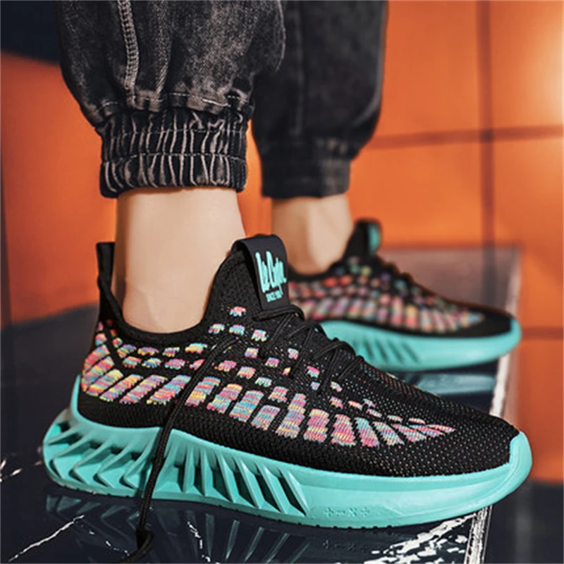 Mens Sneakers Fashion Casual Running Shoes Lover Gym Shoes Light Breathe Comfort Outdoor Air Cushion Couple Jogging Shoesdr