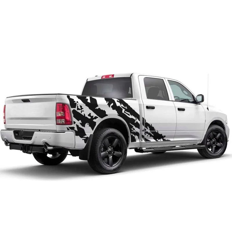 

Наклейка, совместимая с Dodge Ram Crew Cab, боковая виниловая кровать SRT8 RT 1500 Rebel laramy Longhorn 2019 2020 2021