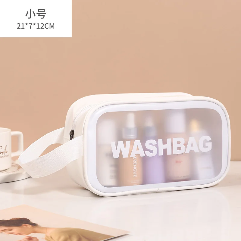 

Toiletrys Organizer Cosmetic Bags Girl Outdoor Travel Makeup Bag Transparent Woman Personal Hygiene Waterproof Tote Beauty Case