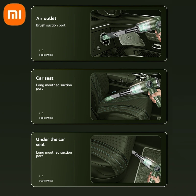 Автомобильный пылесос Xiaomi 9800000 PA 5 в 1 беспроводной для влажной и сухой уборки