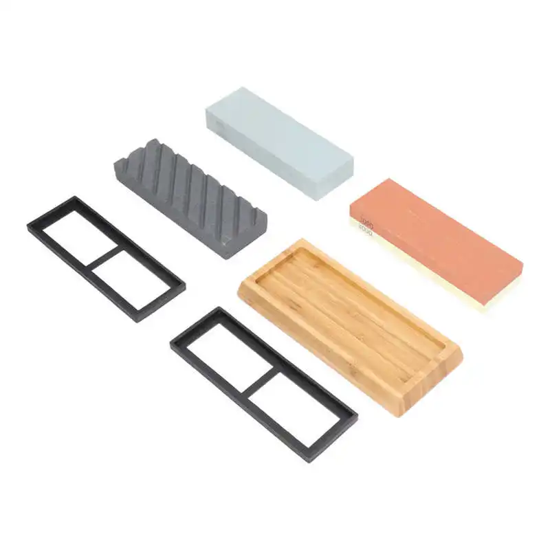 

Polishing Whetstone Sharpening Stone Multifunctional with Bamboo Base for Woodworking for Kitchen