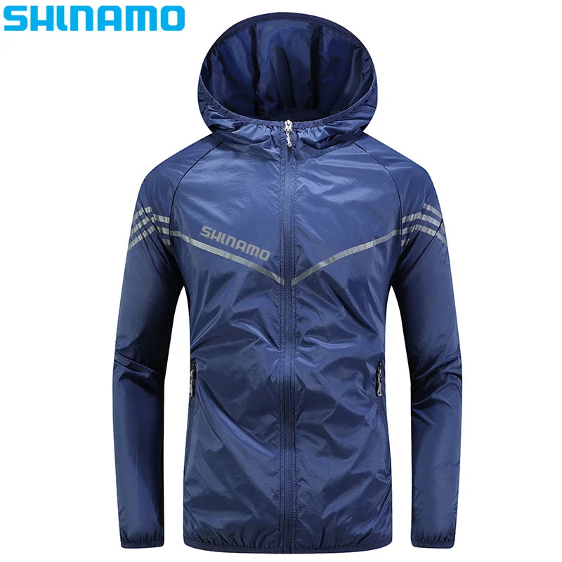 

2023Summer Waterproof Fishing Clothes Men's Thin Section Sun Protection Jacket Riding Windbreaker Quick Dry Sports Hooded Jacket