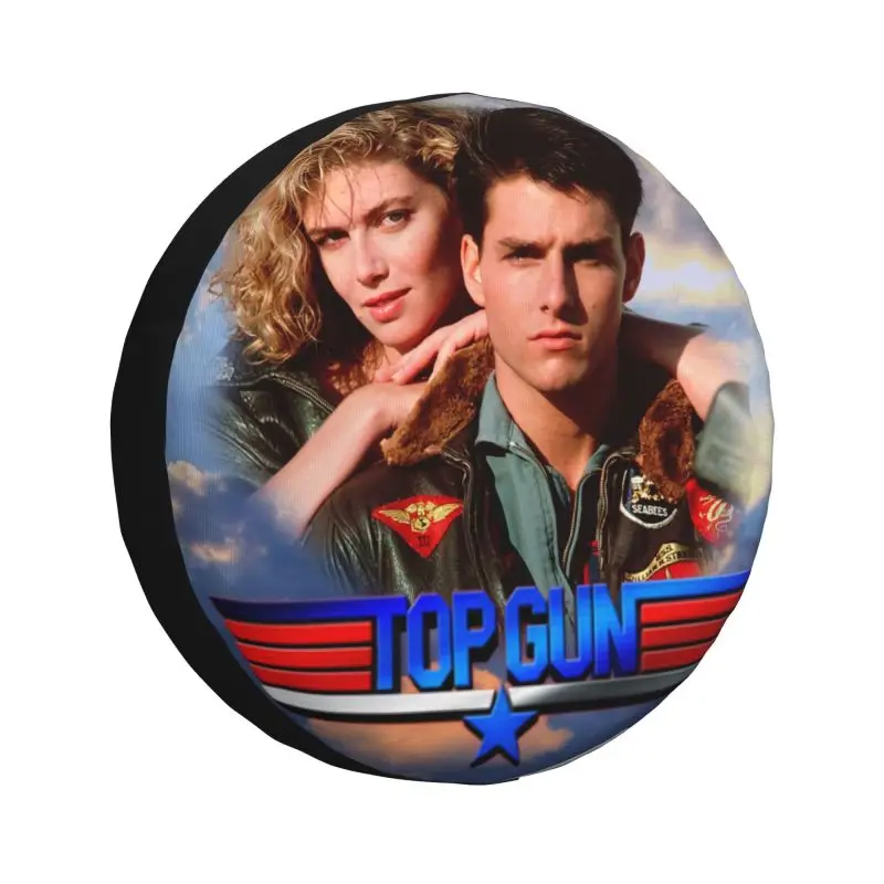 

Top Gun Maverick Tom Cruise Movie Spare Tire Cover for Jeep Pajero SUV RV Camper Car Wheel Protectors Accessories
