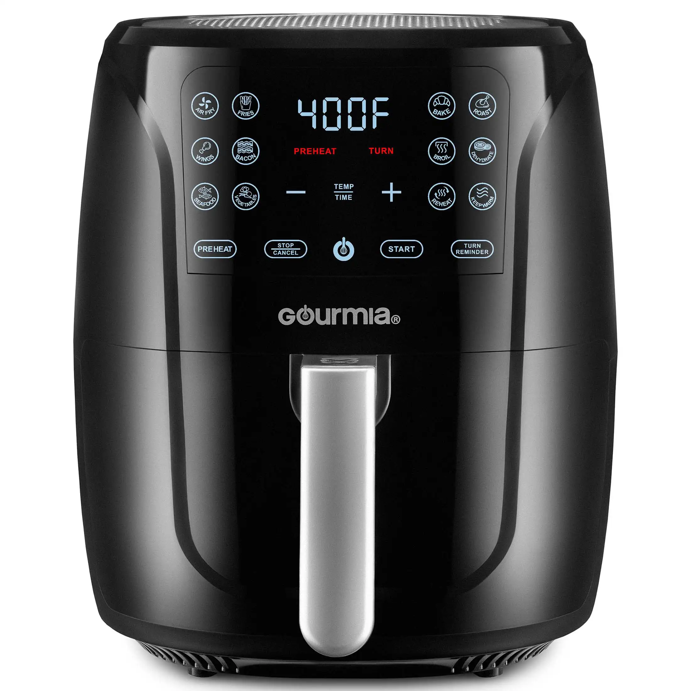 6-Qt Digital Air Fryer with Guided Cooking, Black GAF686
