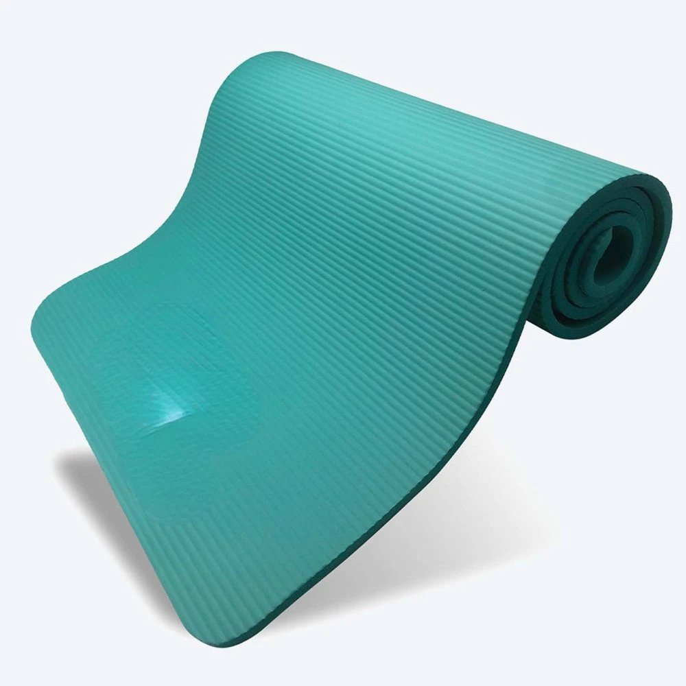 

Extra Long, Non-Slip Exercise Mat with Carrying Strap, Teal Gym accessories Jaw exerciser Gimnasio Neck pillow Back stretcher Fi