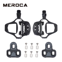 meroca bike pedal spd cleat nylon bearing clipless keo self locking professional road bike pedal bike accessories mtb pedals