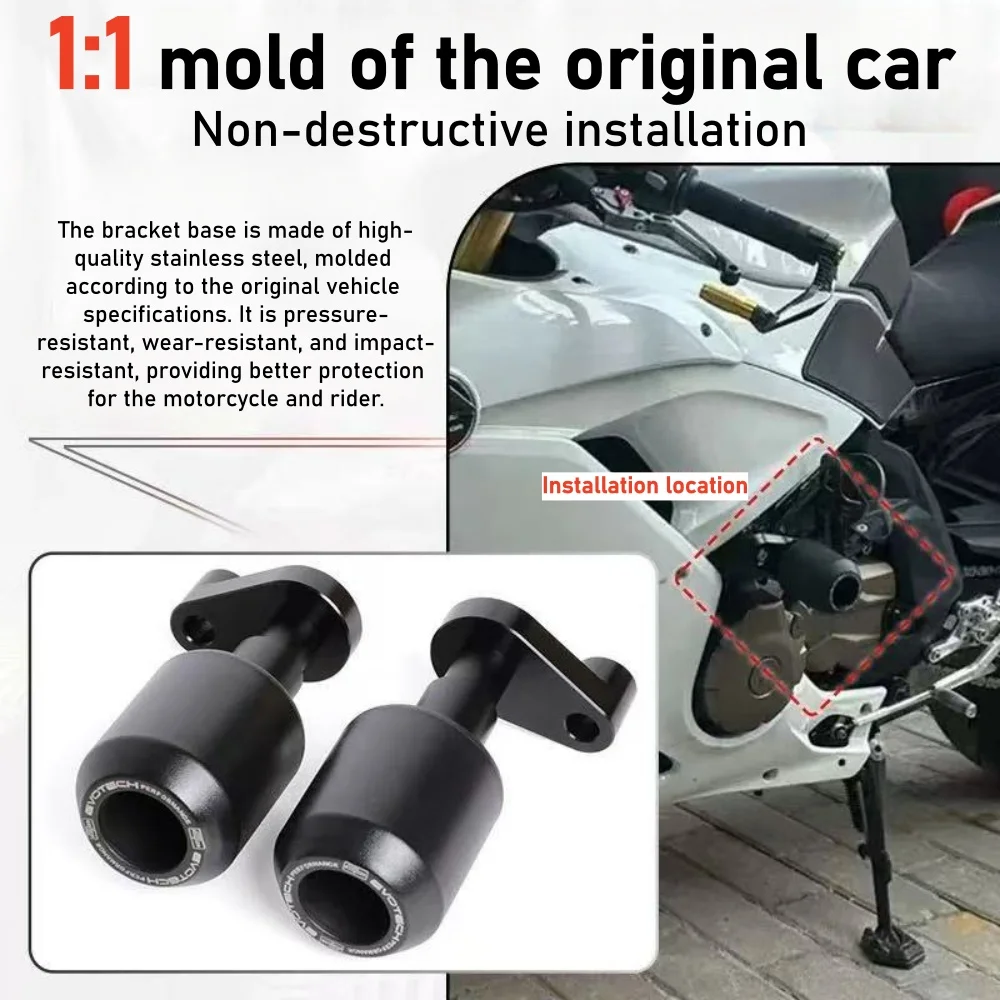 Фото Защитные слайдеры (краш-пэды) для QJMOTOR SRK250/350/400, гоночная версия, разноцветные анодированные кронштейны, неинвазивные модификационные детали №4