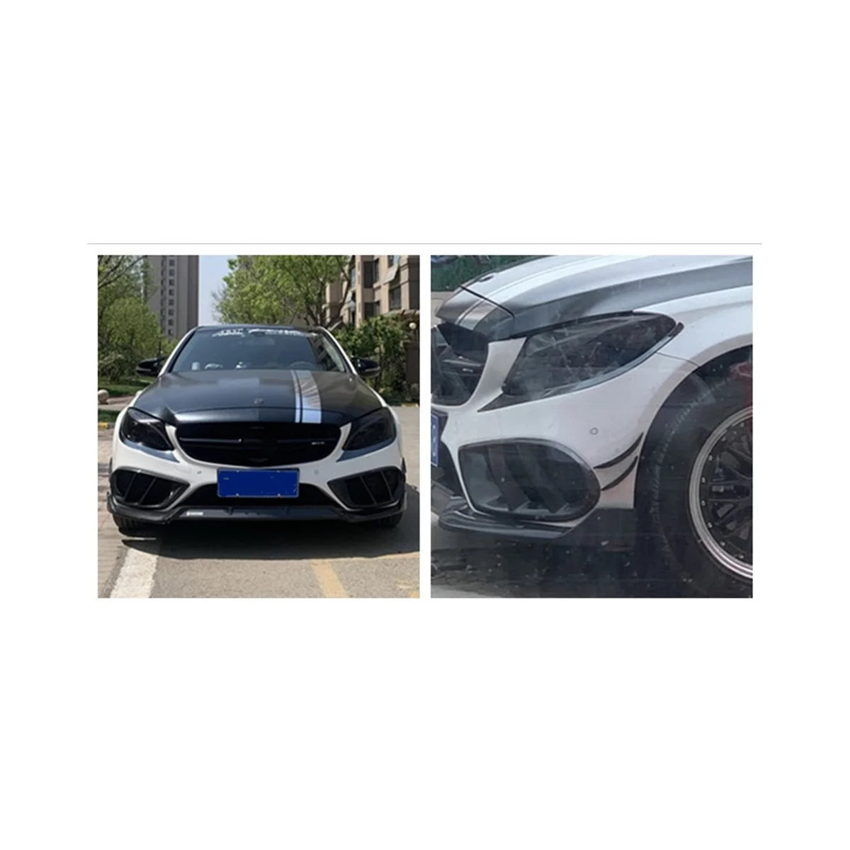 Новая передняя противотуманная решетка C200L C180L из углеродного волокна C-Class W205 C63