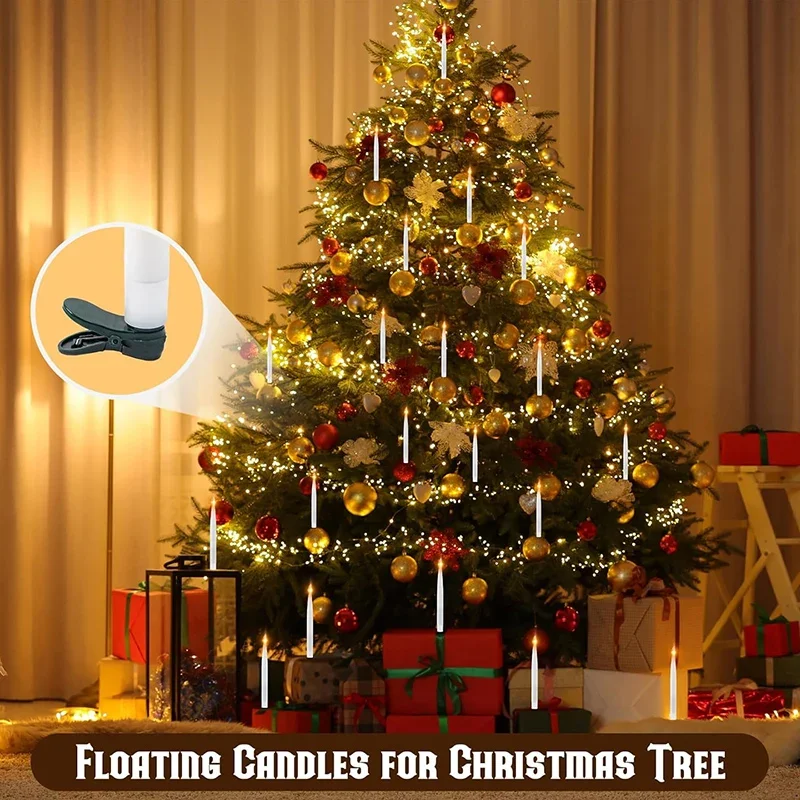 8-24 шт. плавающие свечи волшебная палочка дистанционное мерцание яркий свет яркая