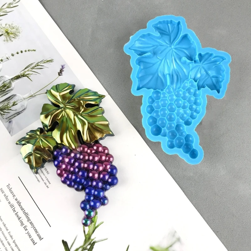 

Pumpkin Epoxy Resin Mold,Grape Silicone Resin Mold for Wall Hangings Decor X3UD