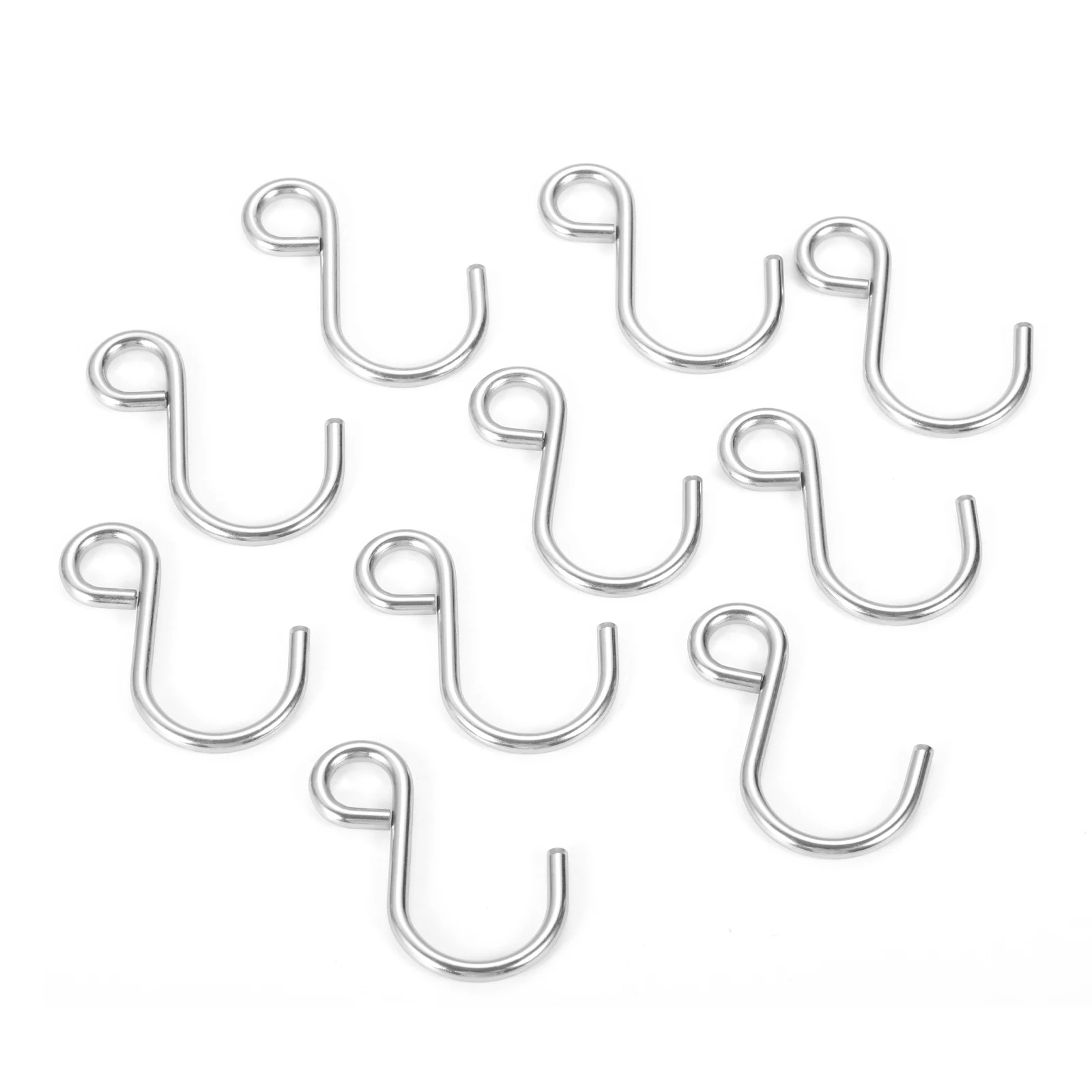 

10 Pcs Metal S Hook Hanger Kitchen Bedroom Multi-function Railing S Hanger Hook Rack Clasp Holder Hooks Hanging Storage Tools