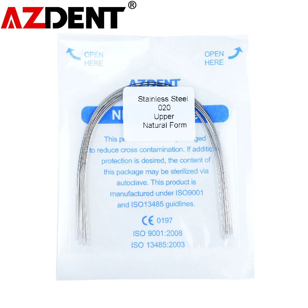 

Stainless Steel 10pcs/Pack AZDENT Dental Round Arch Wire Natural Form Super Elastic Archwire Dentistry Instrument