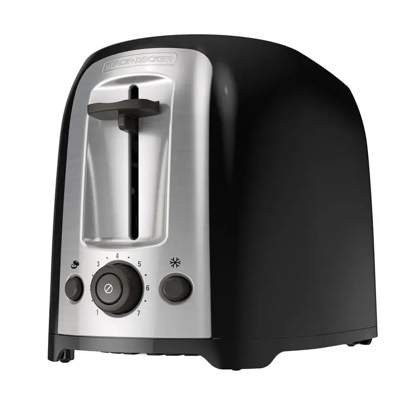

Extra Wide Slot Toaster, Black, Silver, TR1278B