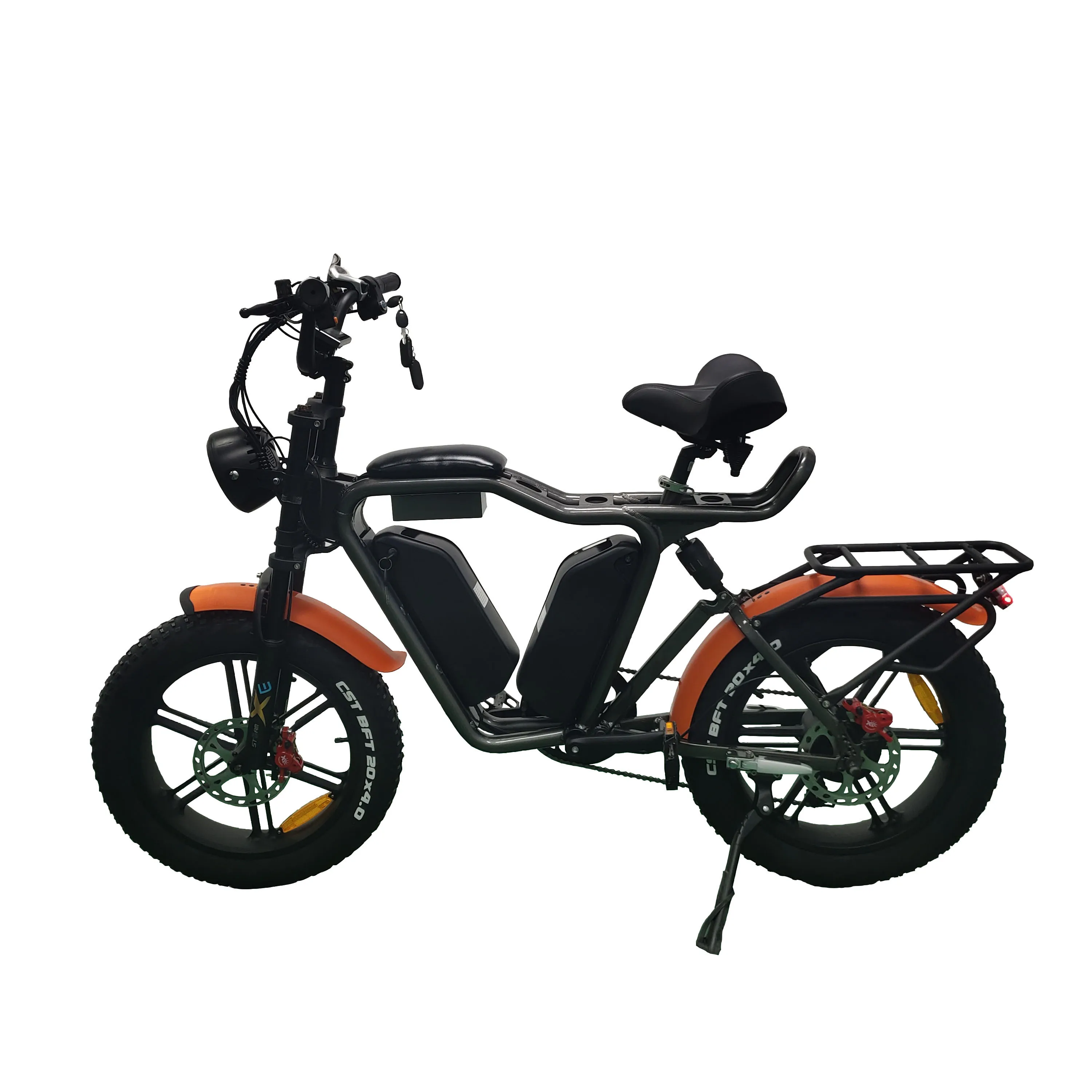 

52V Electric bike 1000W brushless motors 48v 22ah*2 lithium batteries fat tire electric bicycle ebike aluminum alloy
