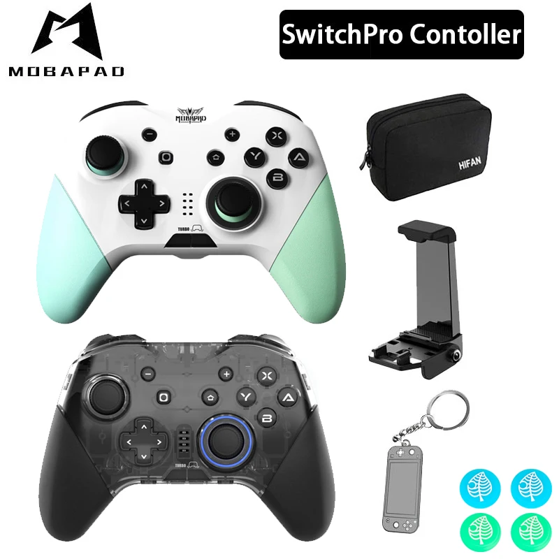

Контроллер MOBAPAD 2 Switch Pro с коррекцией макропрограммирования, джойстик с функцией дрифта для Nintendo Switch PC iosMFI Android