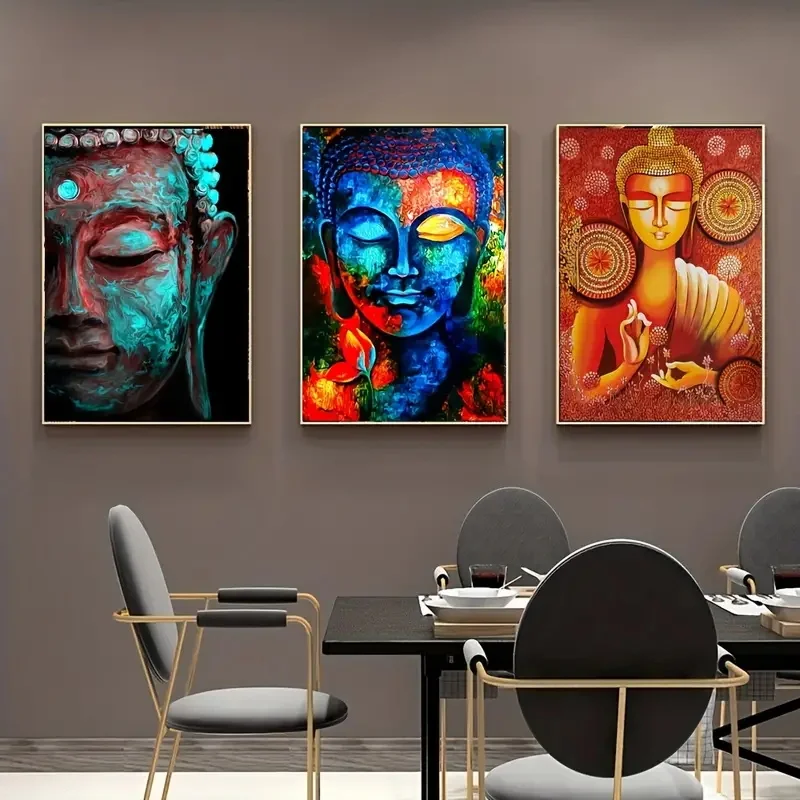 3 шт. буддистская почтовая картина будды