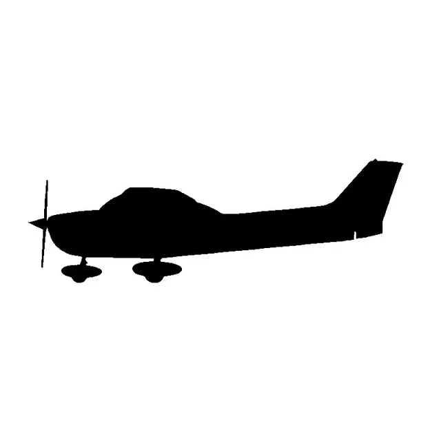 

16.9cm*5.4cm New Tide Distinctive Propeller Takeoff Airplane Graphics Clear Vinyl Car Sticker Vivid Decal