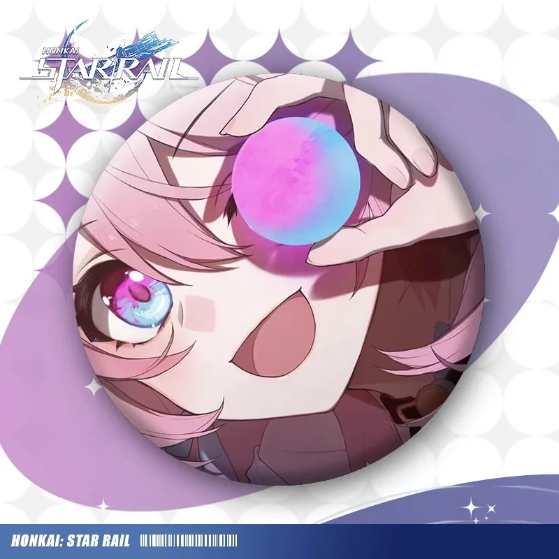 Аниме Honkai: Star Rail March 7th Dan Heng Косплей чистый флэш значок коллеги ambito