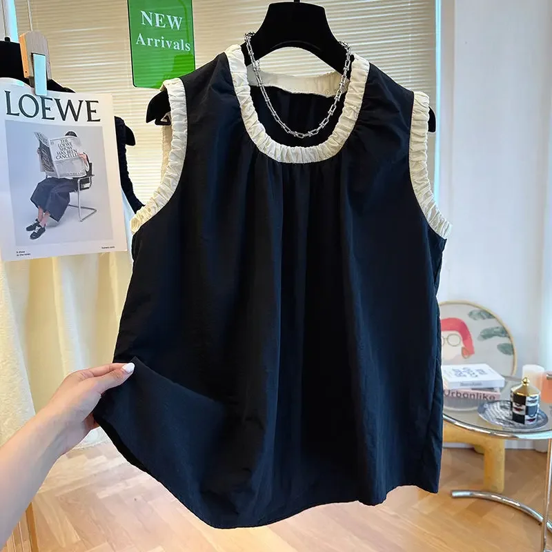 Французская футболка Nichedesign с защитой от чувствительности оборками по краю без