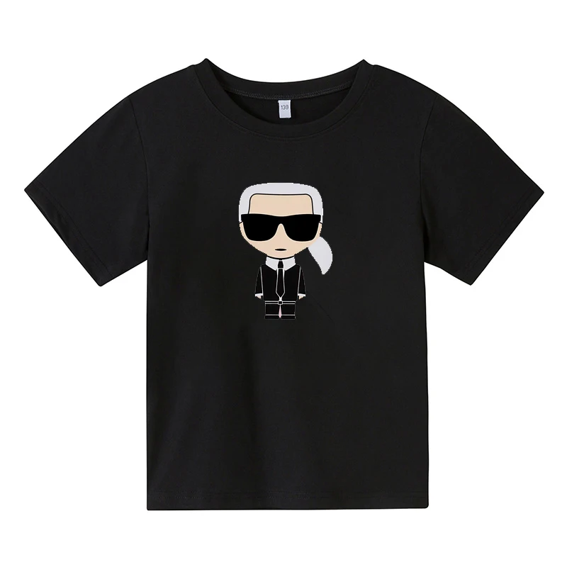 

2022 New 4-14 Years Old Carl Cartoon T-shirt Boy Girl Baby Cute Loose Casual Summer Round Neck Short Sleeve Comfortable Fashio