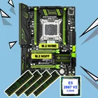 Материнская плата HUANANZHI Super X79 LGA 2011, процессор Intel Xeon E5 2667 V2 3,3 ГГц 4*8 ГБ 32 ГБ ОЗУ, RECC 2 * M.2 SSD слот