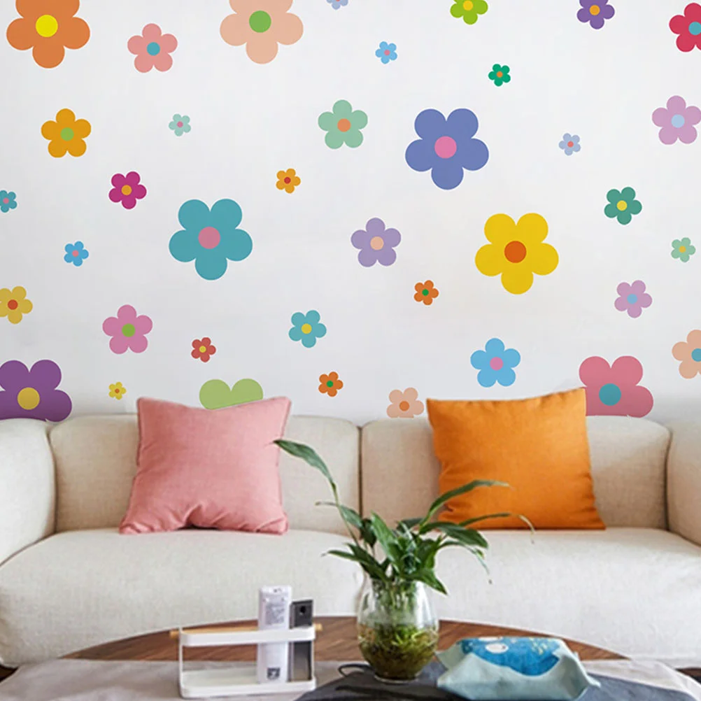 

9 Sheets Bedroom Wall Stickers Decor Wardrobe Self-adhesive Decorative Decal Pvc Child