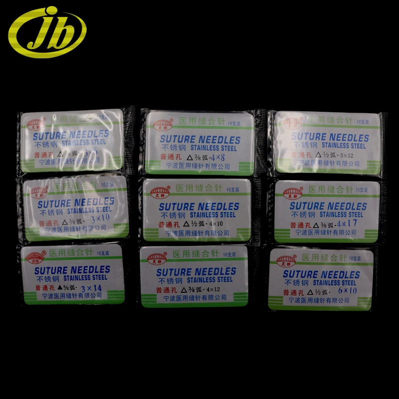 Triangle needle razor sharp 10 root per package aseptic packaging surgical operating instrument suture needle