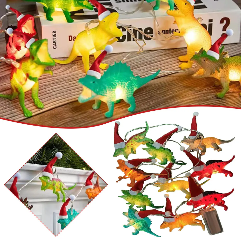 

Рождественская светодиодная гирлянда в виде динозавра для детской комнаты