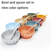 pumpkin lace silicone bowl and spoon childrens feeding tableware anti fall sucker supplementary food bowl and spoon set