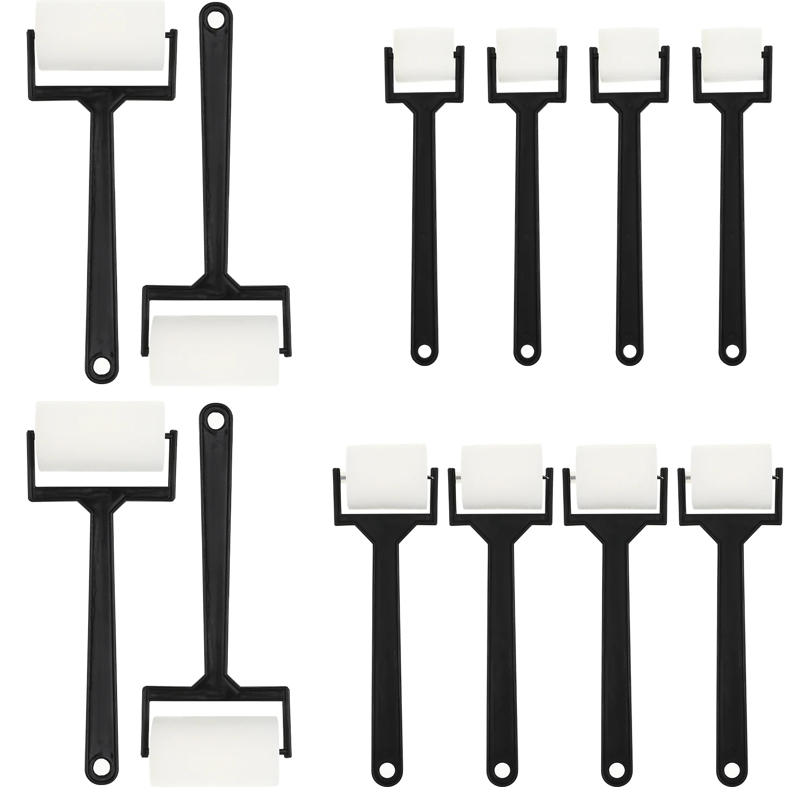 

4 Set Brushes Kids Sponges Scroll Wheel Painted Tool Painting White Child