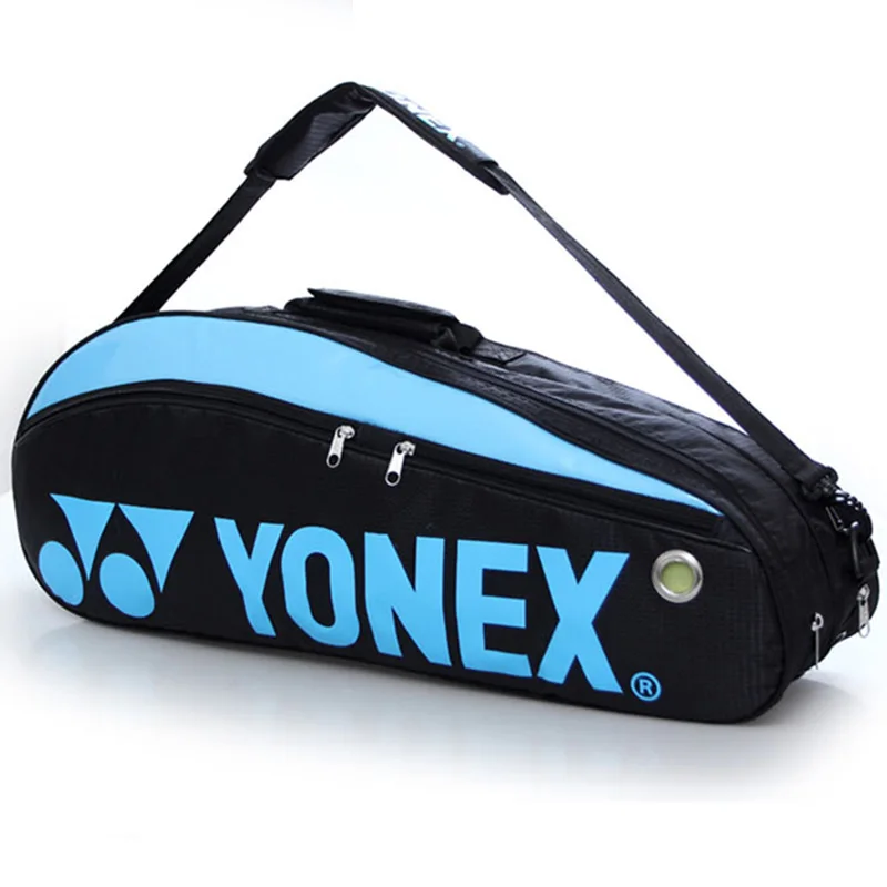Original YONEX Double-deck PU Badminton Bag with Shoes Compartment 4-6 Pcs Racquet Sports Bag Shuttlelock Badminton Accessories