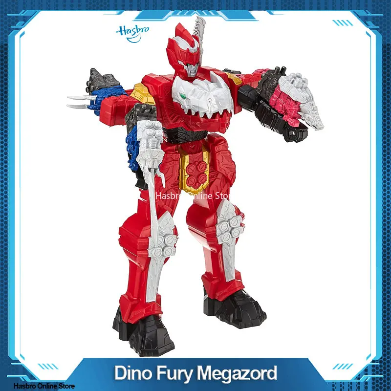 

Hasbro Power Rangers Dino Fury Megazord 19.5-inch Action Figure Dino Robot Toy Inspired by the Power Rangers For Kids F2273
