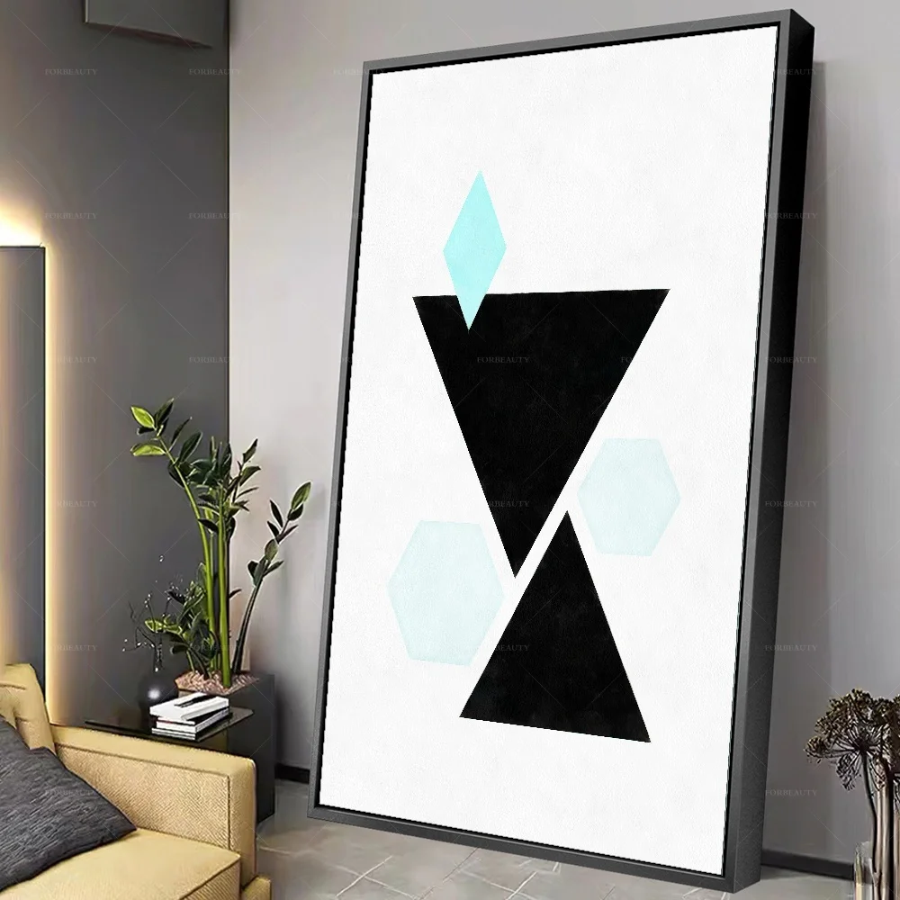 

Настенная Картина на холсте Forbeauty Black Land, водостойкая и легкая картина маслом, постер для украшения комнаты