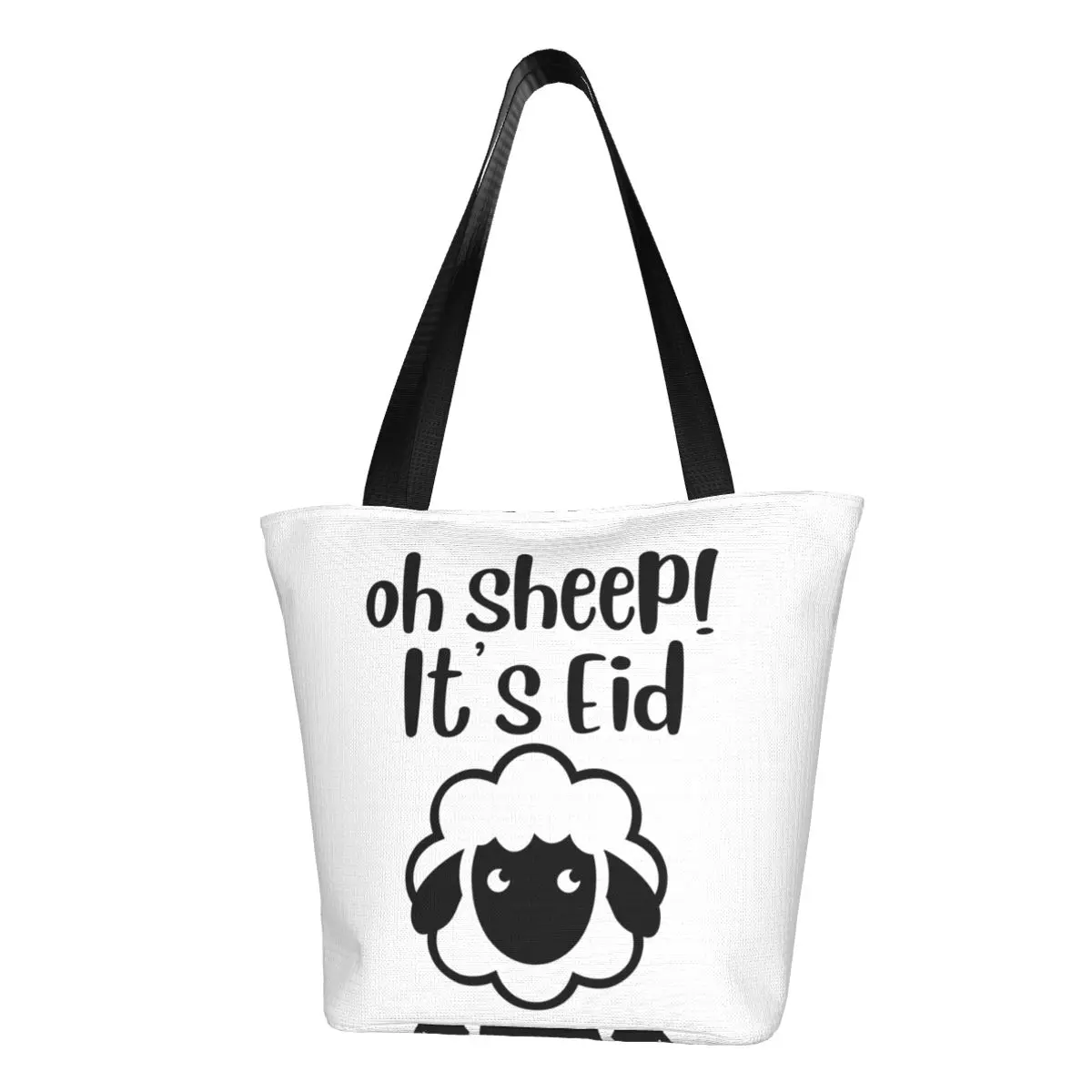 

Eid Mubarak Shopping Bag oh sheep it is Eid Funny Aesthetic Polyester Shopping Handbag Female Gift Bags