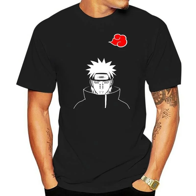 

Anime Hokage Akatsuki Pein Pain Amegakure T-Shirt Cosplay Tee Shirts Cotton Tops 2022 New Casual Men Short Sleeve T Shirts