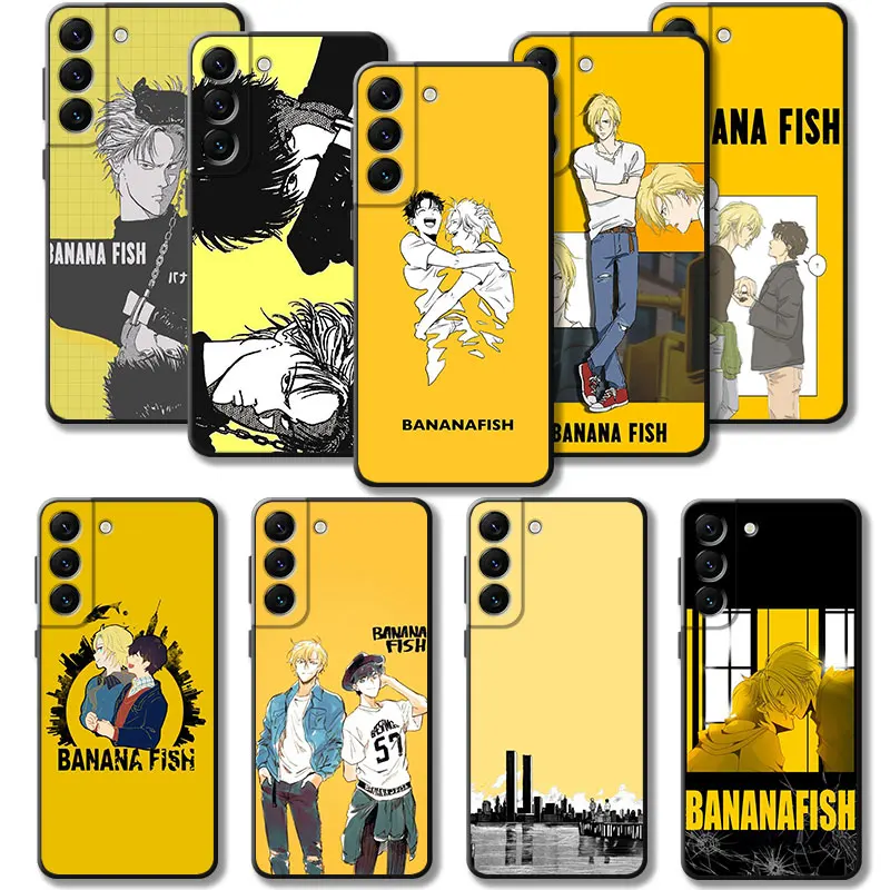 Phone Case For Samsung Galaxy S23 S22 S21 S20 FE Ultra S10 S9 S8 Plus Note 20Ultra 10Plus Shell Comic Banana Fish Ash Lynx