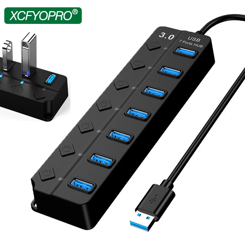 XCFYOPRO-estación de acoplamiento para ordenador y PC, divisor USB 3,0, 2,0, Varios...
