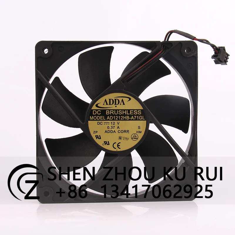 AD1212HB-A71GL чехол охлаждающий вентилятор для ADDA 24 в 48 в 12 В постоянного тока 0,37a EC AC 12025x25 мм 12 см 2 провода шасси бесшумный отвод тепла