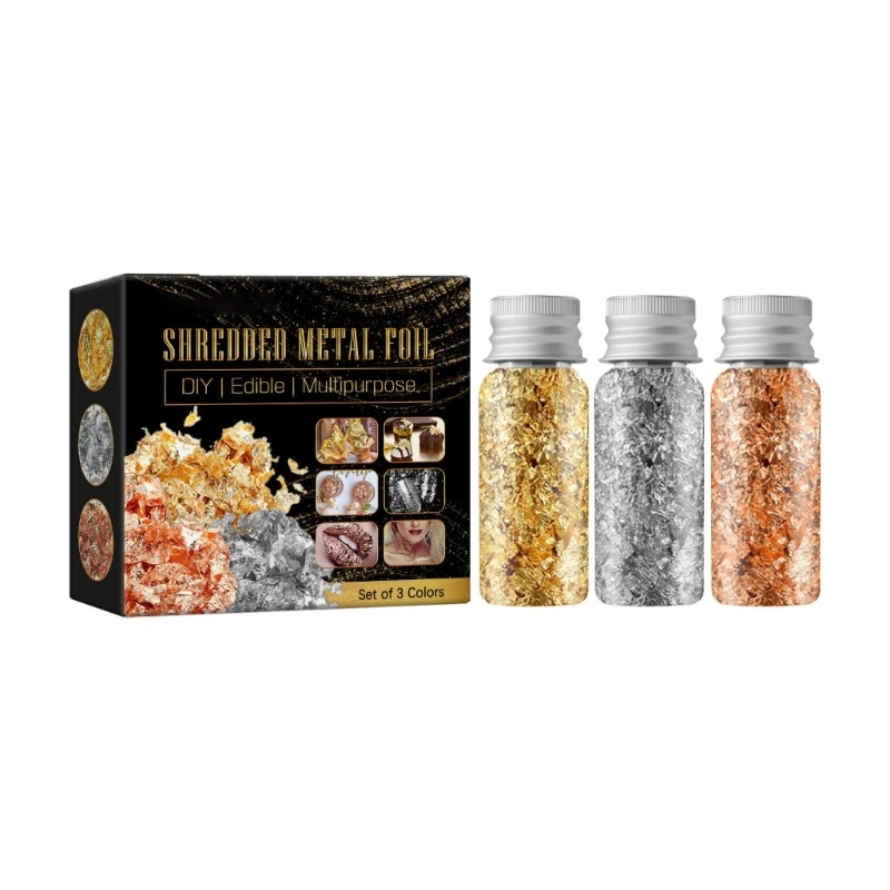 

Золотой лист, позолоченная фольга, хлопья для рисования, ремесла из смолы, хлопья золотой фольги