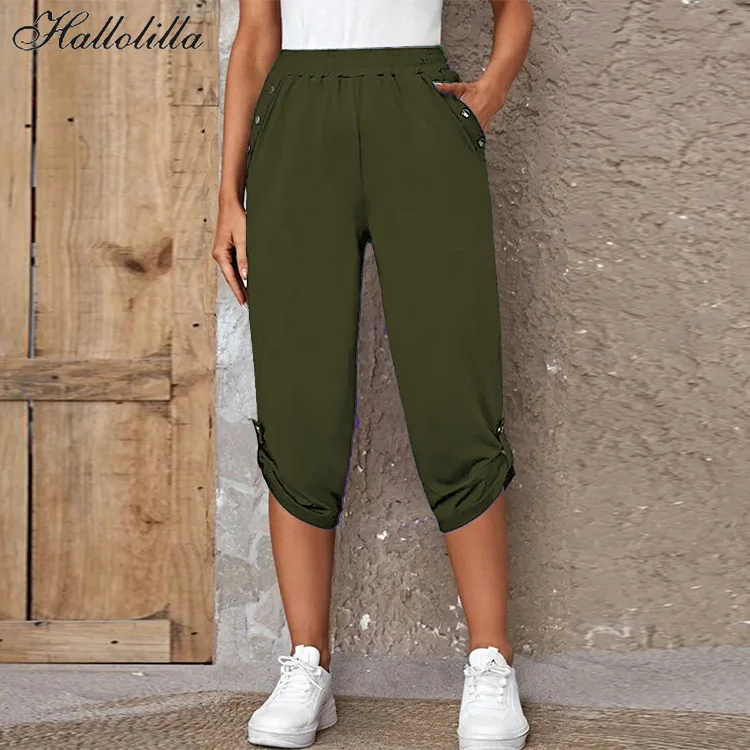 

Fashion Women Pants Harajuku Casual Cropped Trousers Woman Clothes Capris Pant Ladies Bottom Joggers Pantalones Mujer Sweatpants